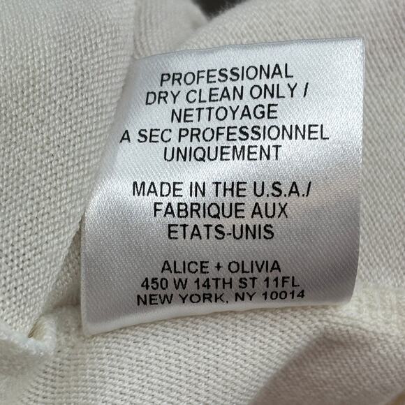 Alice + Olivia Air Cream Wrap Around Drapey Infinity Cardigan Sweater - Picture 11 of 13